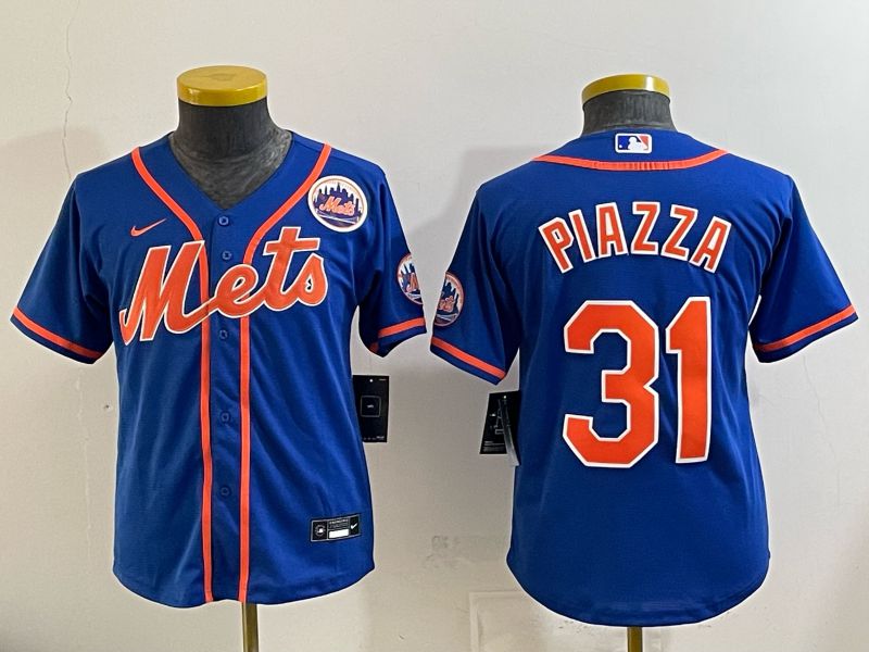 Youth New York Mets #31 Piazza Blue Game 2026 Nike MLB Jersey style 002->youth mlb jersey->Youth Jersey